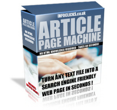 Product picture *NEW* Article Page Machine*+MRR+Bonus*